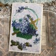 画像1: ▼SALE 500▼ Postcard　十字架とスミレのお花かご　 (1)