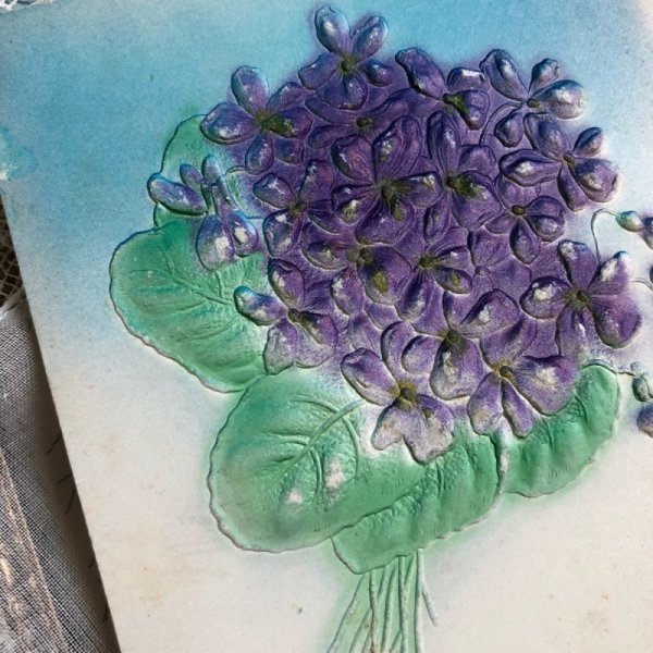 画像2: ▼SALE 500▼ Postcard スミレのお花 未使用 (2)