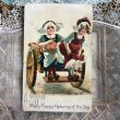 画像1: ▼SALE 500▼ Postcard　荷車に乗るオランダの女の子たち　1908年 (1)