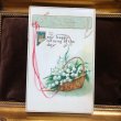 画像2: Postcard　スズランのお花とウィッシュボーン　リボン　1913年 (2)