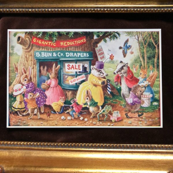 画像2: Postcard  森の動物さん　バーゲンセール　Racey Helps　未使用 (2)