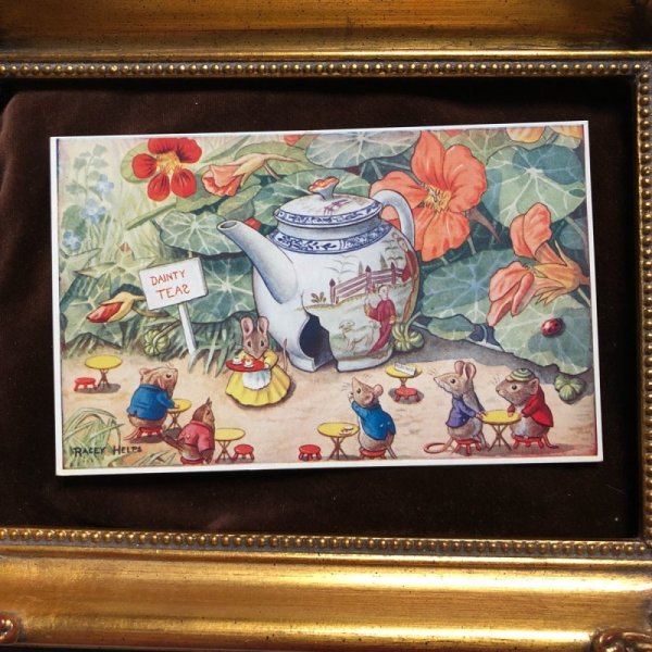 画像2: Postcard  森の動物　ティーショップ　カフェ　Racey Helps　未使用 (2)