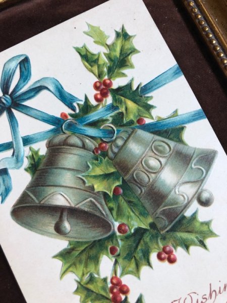 画像3: Postcard クリスマス ホーリーと銀色のベル  (3)