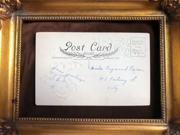画像3: Postcard クリスマス プレゼントを運んできた小さなサンタさん ヤドリギ (3)