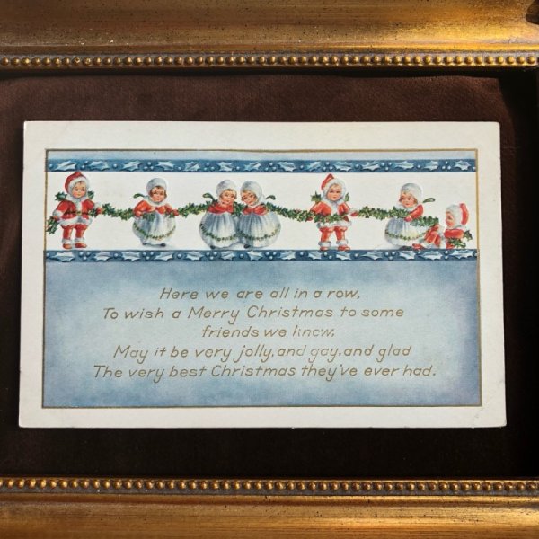 画像3: Postcard　クリスマス　小さなサンタさん　未使用 (3)