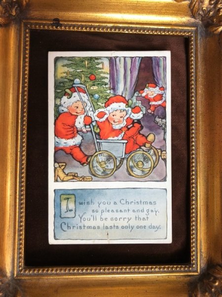 画像3: Postcard クリスマス 小さなサンタさん  (3)