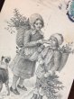 画像1: Postcard　ウィーン趣味　クリスマス　お菓子をどうぞ　犬と子どもたち M.M.VIENNE 1906年 (1)