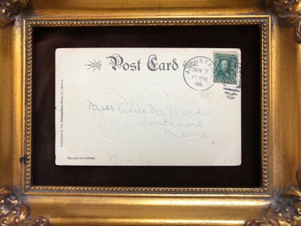 画像3: ▼SALE 500▼  Postcard New Year 新年祝い 1906年 (3)