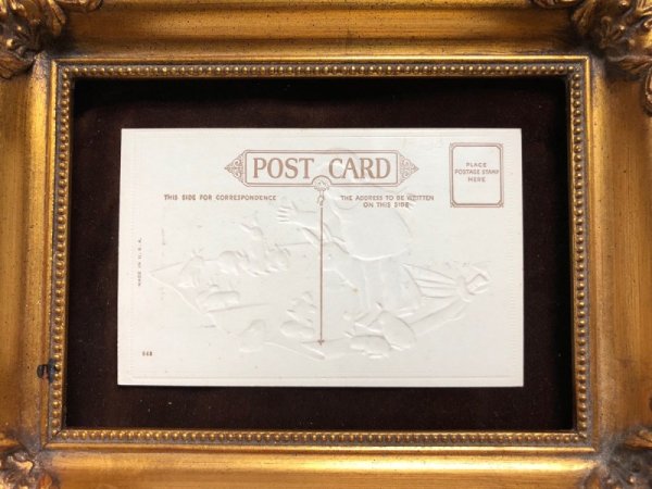 画像4: Postcard  イースター 女の子とウサギとヒヨコ Marie Flatscher 未使用 (4)