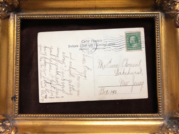 画像4: Postcard 　ウサギにリボンをつけてあげる女の子 (4)