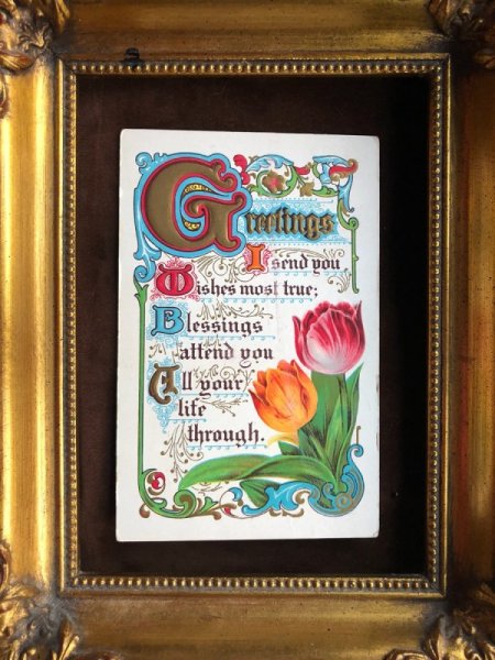 画像2: Postcard  チューリップのお花のメッセージ  (2)