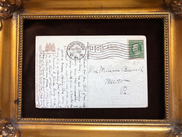 画像4: Postcard 　新年祝い　New Year 　赤ずきんちゃん風の女の子　ホーリー　1910年 (4)