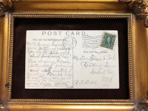 画像4: Postcard  イースター ニワトリに乗って対決をするウサギの兵隊さん 1908年 (4)