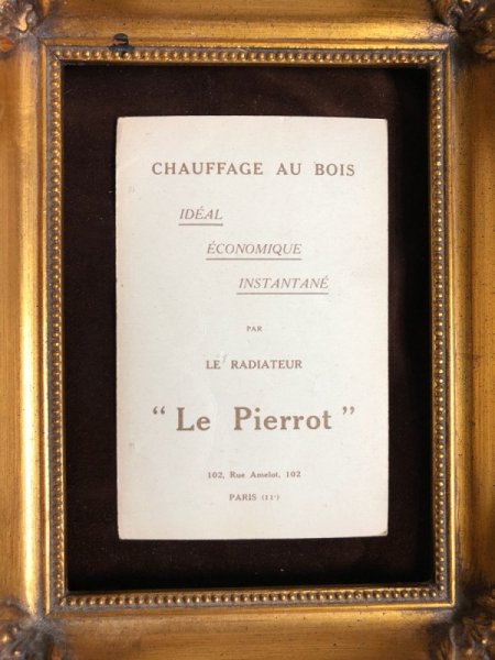 画像4: Vintage tradecard  暖をとる道化師さんと黒猫 フランス (4)