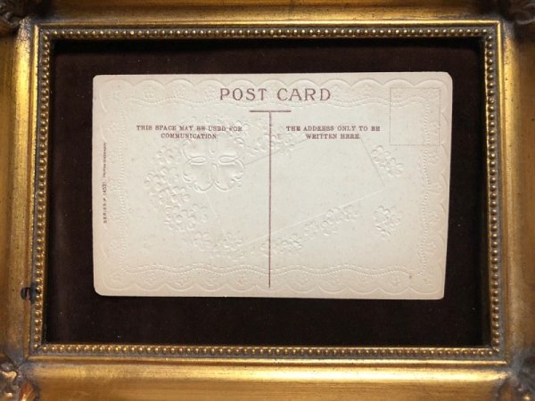 画像3: Postcard 忘れな草のお花と四葉のクローバー (3)