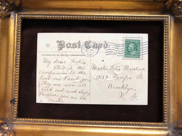 画像4: Postcard 子犬と子猫の天秤のバスケット Helena Maguire 1910年 (4)