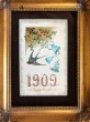 画像2: Postcard　新年祝い　New Year　ツバメと忘れな草のお花のベル 1909年 (2)