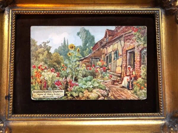 画像2: Postcard イギリス イングリッシュガーデン 花咲くお庭 コテージ (2)