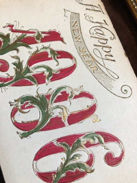 画像2: ▼SALE 500▼  Postcard New Year 新年祝い 1906 年 (2)