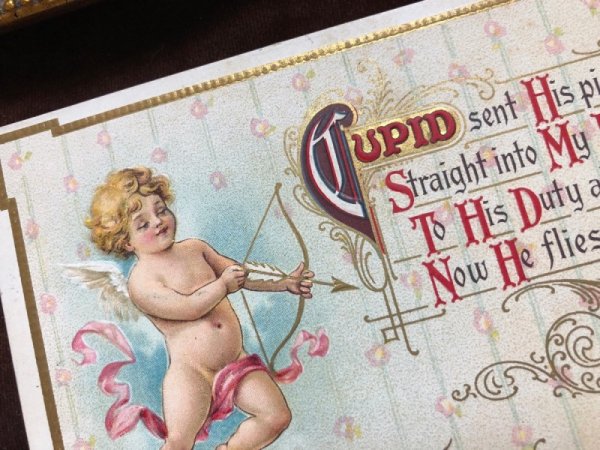 画像2: Postcard  バレンタイン キューピッド 天使 1911年 (2)
