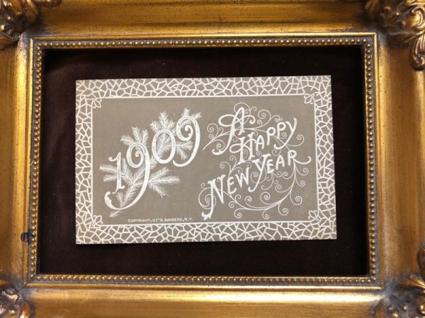 画像3: Postcard  新年祝い New Year  1909年 (3)