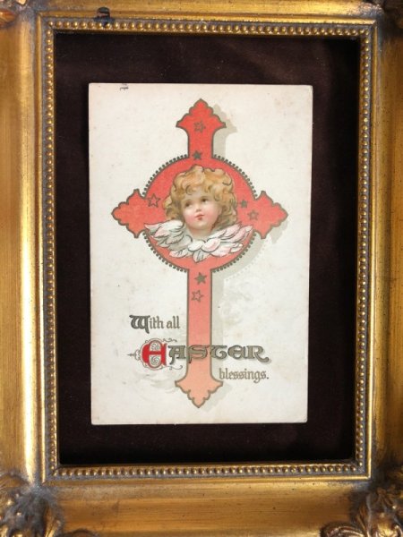 画像3: Postcard  イースター 天使と十字架 (3)