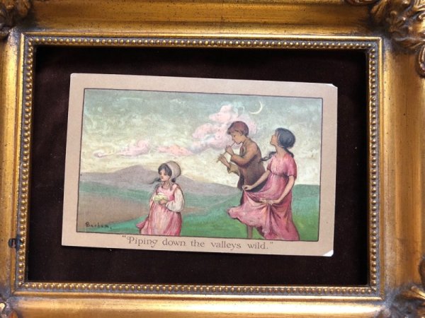 画像4: Postcard  丘を歩く子どもたち S Barham (4)