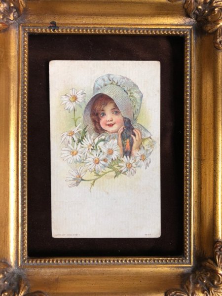 画像3: Postcard  小鳥と女の子 Maud Humphrey (3)