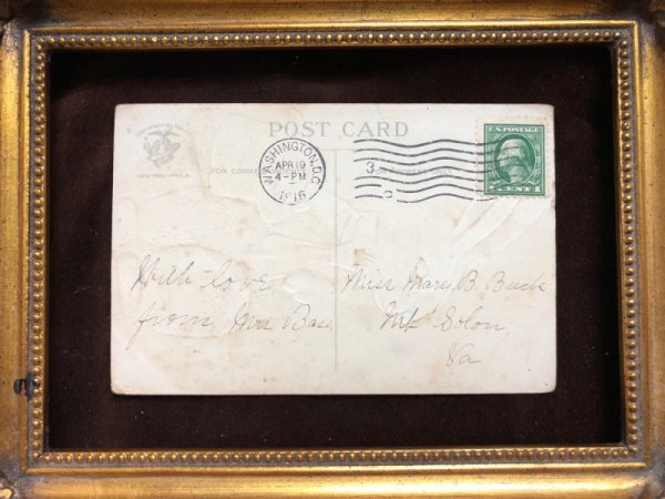 画像4: Postcard  イースター シルクハットとネクタイのウサギさん E.Clapsaddle (4)