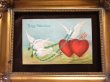 画像2: Postcard　バレンタイン　ハートを運ぶ白鳩　1909年 (2)