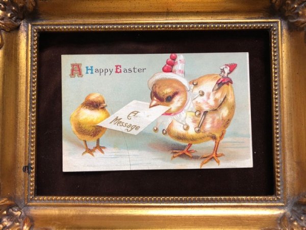 画像3: Postcard  イースター ヒヨコの道化師さん (3)