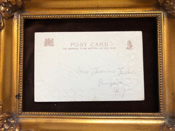 画像3: Postcard 　新年祝い　New Year 　スズランのお花と四葉クローバーとベル　1907年 (3)