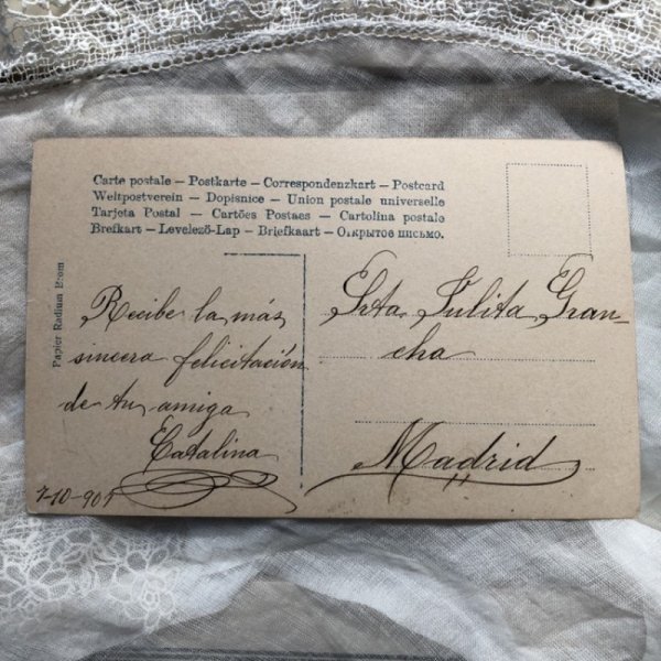 画像4: Postcard 小さな絵描きさんと大きなキャンバス 1907年 (4)