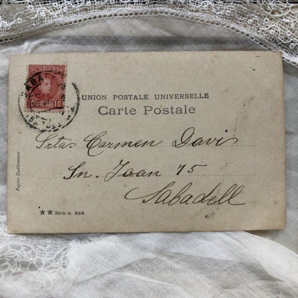 画像3: Postcard　猫と女の子　全部食べちゃったよ？ (3)