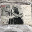 画像3: Postcard　猫と女の子　フランス1904年 (3)