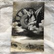 画像2: Postcard　新年を告げる天使　時計　1910年 (2)