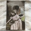 画像3: Postcard　女性と小さな女の子　母娘　イギリス1912年 (3)