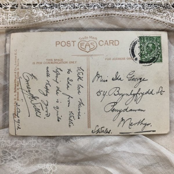 画像3: Postcard 大太鼓とシンバルンと子どもたち イギリス1913年 楽器 (3)