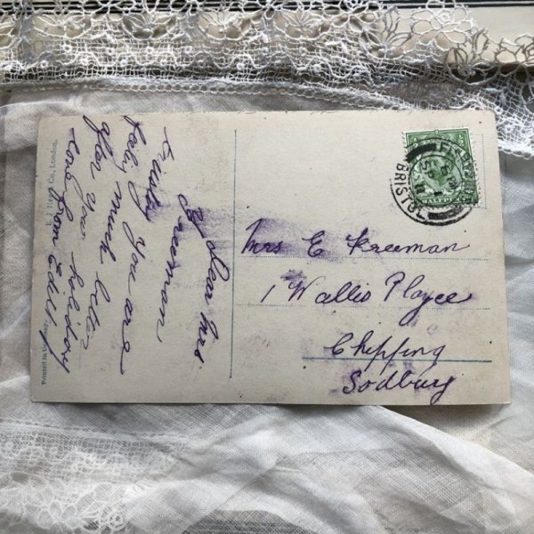 画像4: Postcard シャンパンと可愛い道化師さん 1911年 (4)