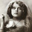画像1: Postcard　ヴェールの女の子　イギリス1911年 (1)