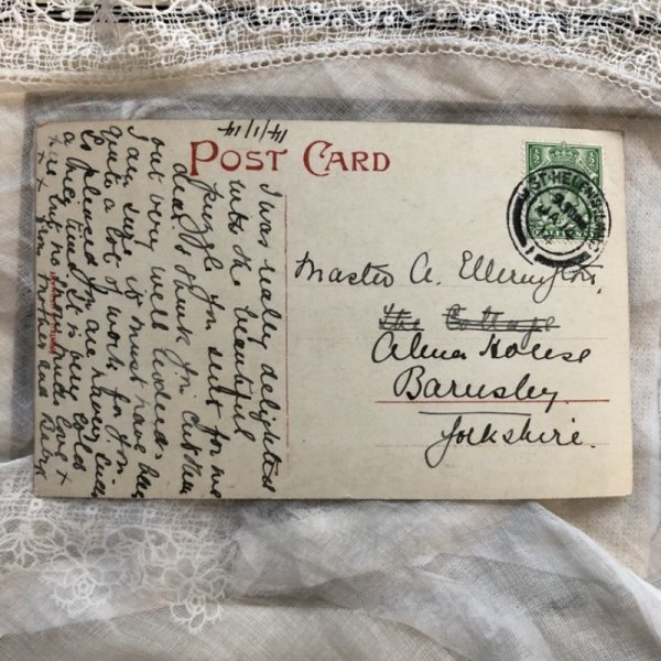 画像3: ▼SALE 500▼ Postcard 男の子と女の子 イギリス1914年 (3)