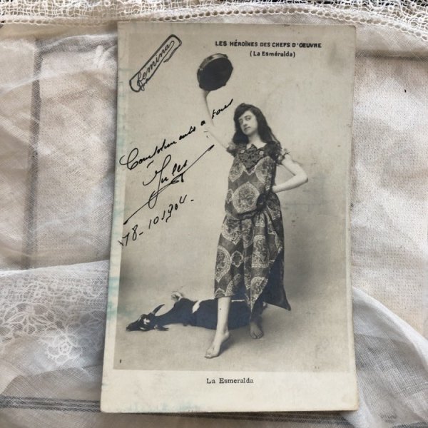 画像2: Postcard　エスメラルダ　踊り子さん　フランス La Esmeralda (2)