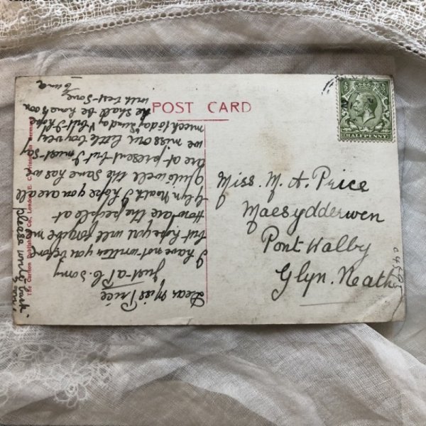 画像4: Postcard 薔薇のお花と女の子 (4)