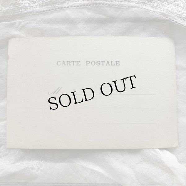 画像3: Postcard　マリア様と3人の女の子　燭台　フランス　未使用 (3)