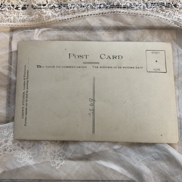 画像3: Postcard 肖像写真 マフと小さな女の子 イギリス (3)
