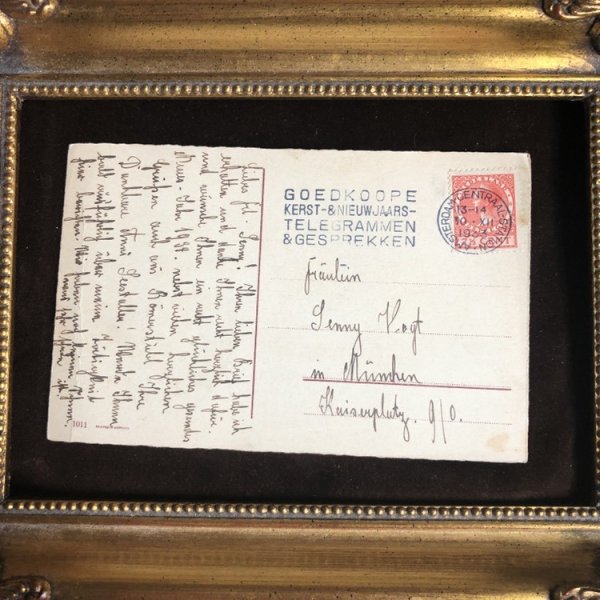 画像4: Postcard 新年祝い New Year 大きなキノコを運ぶ天使 オランダ1933年 (4)
