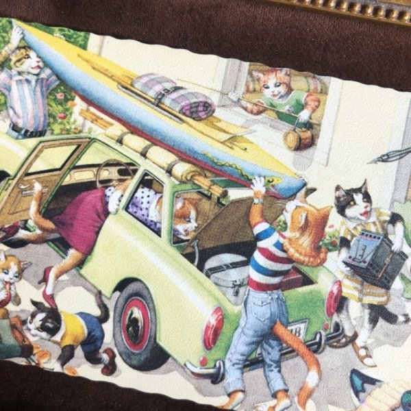 画像2: Postcard 海遊びに行く猫たち Mainzer cat 未使用 (2)