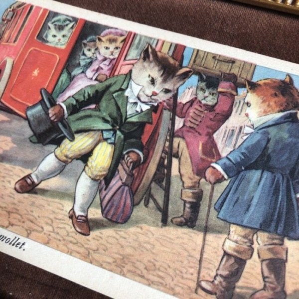 画像2: Postcard  良い旅を、デュモレさん♪ フランス童謡  (2)