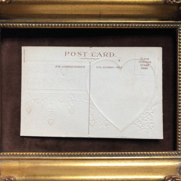 画像4: ▼SALE 500▼  Postcard バレンタイン ハート ラッパを吹く天使 Ellen Clapsaddle 未使用 (4)