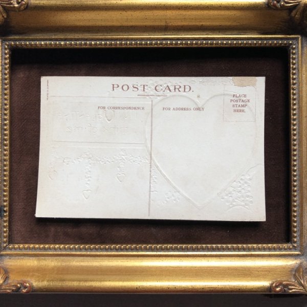 画像3: ▼SALE 500▼  Postcard バレンタイン ハート 天使 忘れな草のお花 Ellen Clapsaddle 未使用 (3)